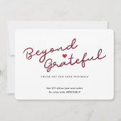 Eenvoudig script met hart - Zakelijk bedankt - Kaa (Voorkant)