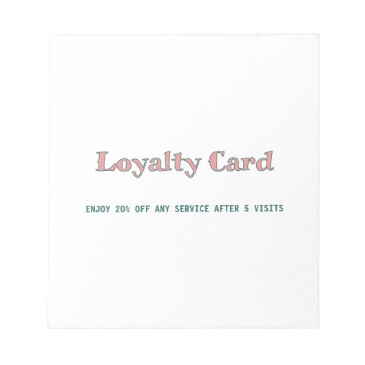 eenvoudig script minimaal voeg uw tekst toe loyal notitieblok (Voorkant)