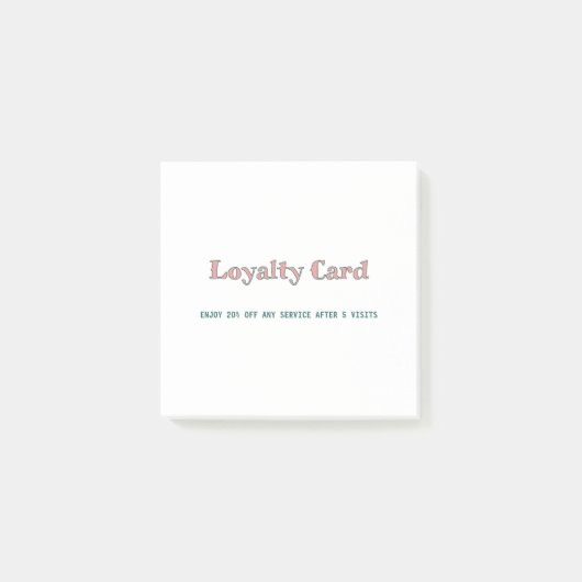 eenvoudig script minimaal voeg uw tekst toe loyal post-it® notes (Voorkant)
