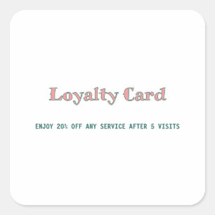 eenvoudig script minimaal voeg uw tekst toe loyal vierkante sticker