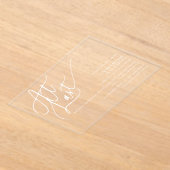 Eenvoudig script Minimal Classic op de laatste bru Acryl Uitnodigingen (Laagn)