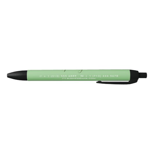 Eenvoudig script - Mint Green - Company/Event Zwarte Inkt Pen (Bodem)