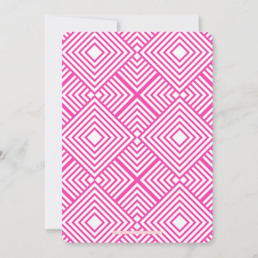 EENVOUDIG SCRIPT moderne Bat Mitzvah zwart fel roz Kaart (Achterkant)