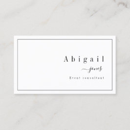 Eenvoudig script moderne Luxury Professional Visitekaartje