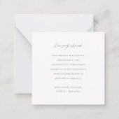 Eenvoudig script Moderne trouwfoto dank u Notitiekaartje (Achterkant)