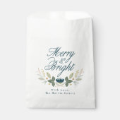 Eenvoudig script Moderne Waterverf kerstvakantie Bedankzakje (Voorkant)