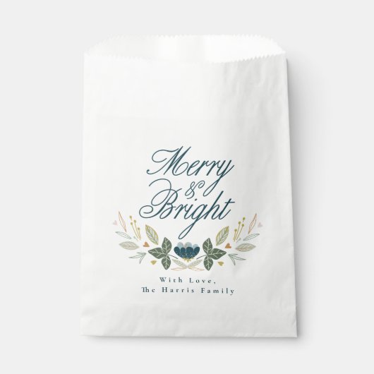 Eenvoudig script Moderne Waterverf kerstvakantie Bedankzakje (Voorkant)