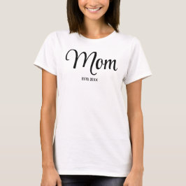 Eenvoudig script mom ingesteld t-shirt