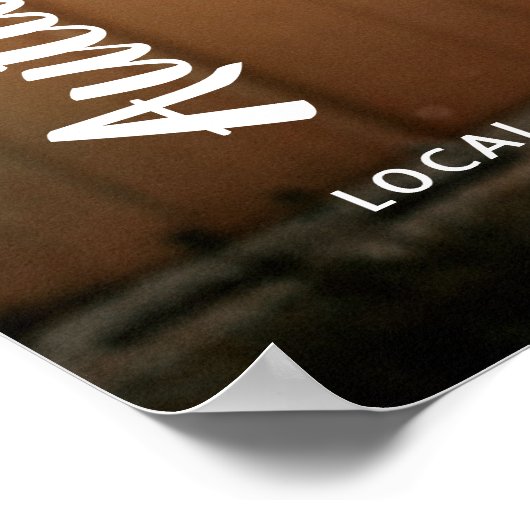 Eenvoudig Script Naam Foto Modern Afstuderen Poster (Hoek)