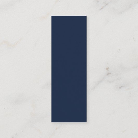 Eenvoudig script - Navy Blue & White Gift Labels (Achterkant)
