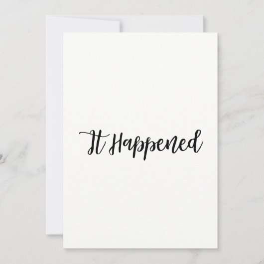 Eenvoudig script Net gehuwde website RSVP-ontvangs Kaart (Voorkant)