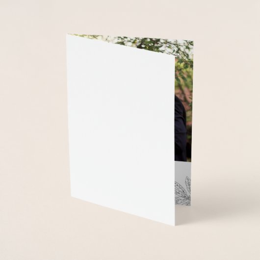 Eenvoudig script, nieuw, bedankt kaart (Voorkant)