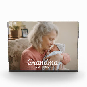 Eenvoudig Script Oma Geschatte Jaar Fotoblokken