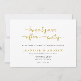 Eenvoudig script | Ontvangst bruiloft uitnodiging