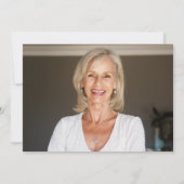 Eenvoudig Script Pensioen Partij Horizontale Foto Kaart (Achterkant)