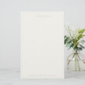 Eenvoudig Script Persoonlijk Briefpapier Roze Ivoo (Staand voorkant)