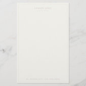 Eenvoudig Script Persoonlijk Briefpapier Roze Ivoo (Voorkant)