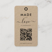 Eenvoudig Script Product Labels - Rustic Kraft (Voorkant)