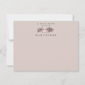 Eenvoudig Script Roos Gold gepersonaliseerd briefp Notitiekaartje (Voorkant)