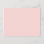 Eenvoudig Script  Roze Bruiloft Informatiekaartje (Achterkant)