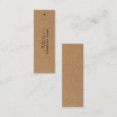 Eenvoudig script - Rustige Country Kraft CadeauLab Mini Visitekaartje (Voorkant / Achterkant)