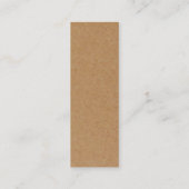Eenvoudig script - Rustige Country Kraft CadeauLab Mini Visitekaartje (Achterkant)
