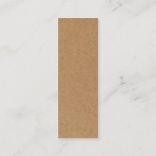 Eenvoudig script - Rustige Country Kraft CadeauLab Mini Visitekaartje (Achterkant)