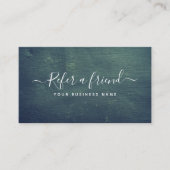 Eenvoudig Script-schoolbord - Kaart voor verwijzin (Voorkant)