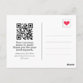 Eenvoudig script Sky Blue Business Bedankt Briefkaart (Achterkant)