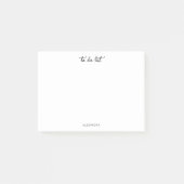 Eenvoudig Script Takenlijst Naam Post It Notities Post-it® Notes (Voorkant)