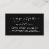 Eenvoudig script - Ticket-uitnodiging van de Engag Visitekaartje (Voorkant)