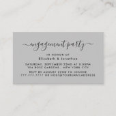 Eenvoudig script - Ticket-uitnodiging van de Engag Visitekaartje (Voorkant)