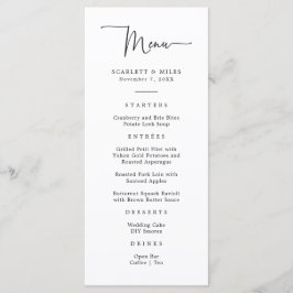 Eenvoudig Script Trouwmenu Menu