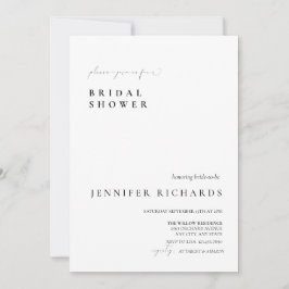 Eenvoudig Script-Vrijgezellenfeest Kaart