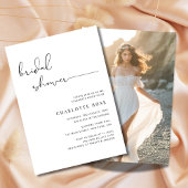 Eenvoudig Script Vrijgezellenfeest Rustic Beach Fo Kaart