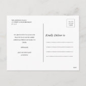 Eenvoudig script Vrolijk kerstfeest bewegende aank Feestdagenkaart (Achterkant)