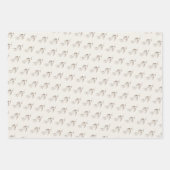 Eenvoudig Script Vrolijk Kerstfeest Boho Wildflowe Inpakpapier Vel (Voorkant 2)