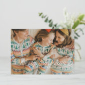 Eenvoudig script Vrolijk kerstvakantie Kaart (Staand voorkant)