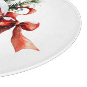 Eenvoudig Script Waterverf Kerstversiering Snijplank (Hoek)