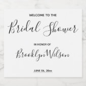 Eenvoudig Script Welcome Vrijgezellenfeest Sparkling Wijnetiket (Enkel label)