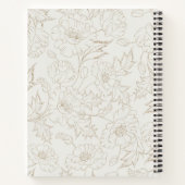 Eenvoudig script zwart-wit notitieboek (Achterkant)