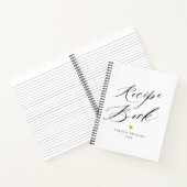 Eenvoudig script zwart-wit notitieboek (Binnen)