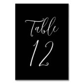 Eenvoudig script zwart-wit Weddenschap Kaart (Voorkant)