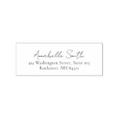 Eenvoudig scriptassic ellegant retouradres rubberstempel (Afrduk)