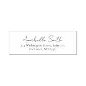 Eenvoudig scriptassic ellegant retouradres  zelfinktende stempel (Design)