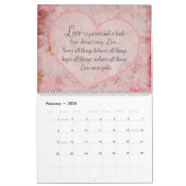 Eenvoudig Scripting Floral Calendar Kalender (Feb 2026)