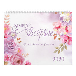 Eenvoudig Scripting Floral Calendar Kalender