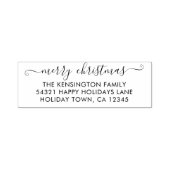 Eenvoudig scriptserverretouradres voor kerst  zelfinktende stempel (Design)