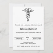 Eenvoudig scriptuniversitair afstuderen van het re aankondiging (Voorkant)