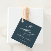 Eenvoudig scriptweddenschap Hartelijk dank voor la Bedankjes Labels (In situ)